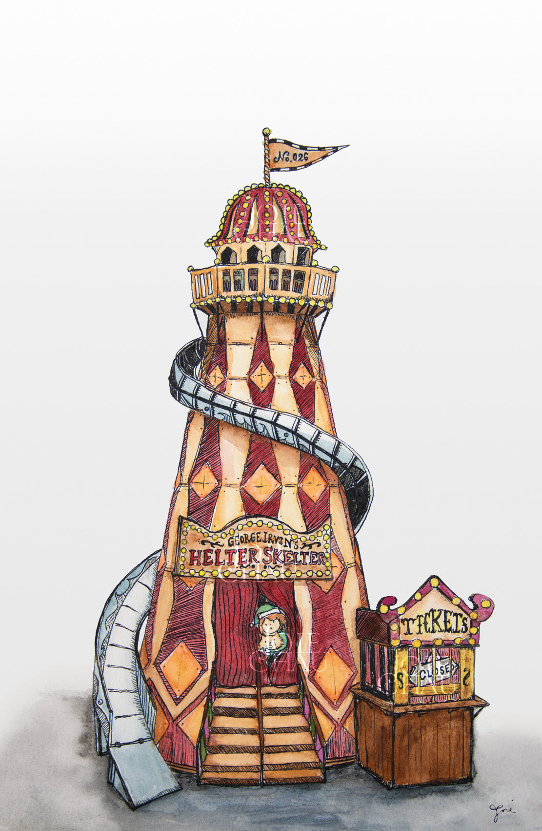 "Tower No.026" Postcard