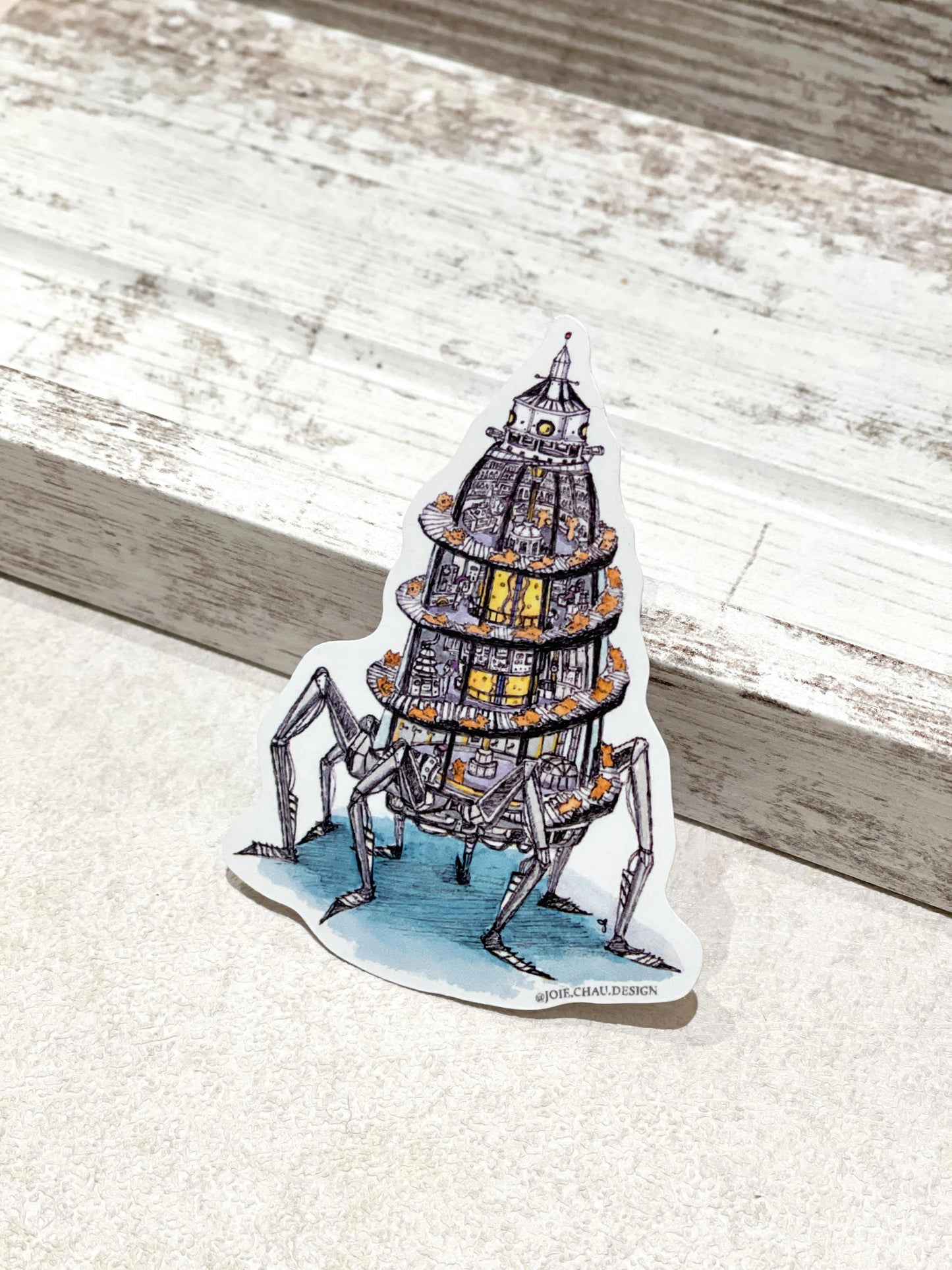 "Miffy's Machine Tower" Sticker