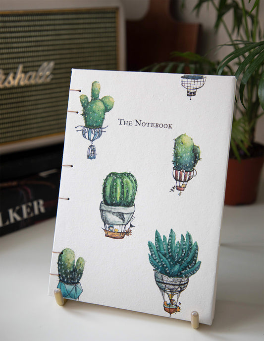 Customised Cactus Hand-Made Notebook